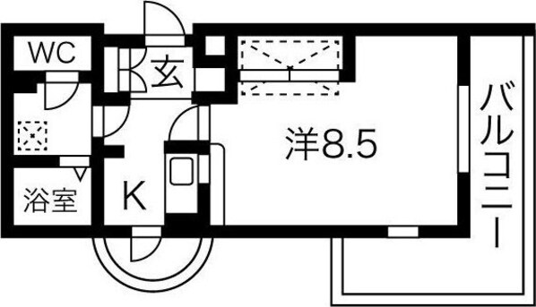 カルム香川Vの物件間取画像